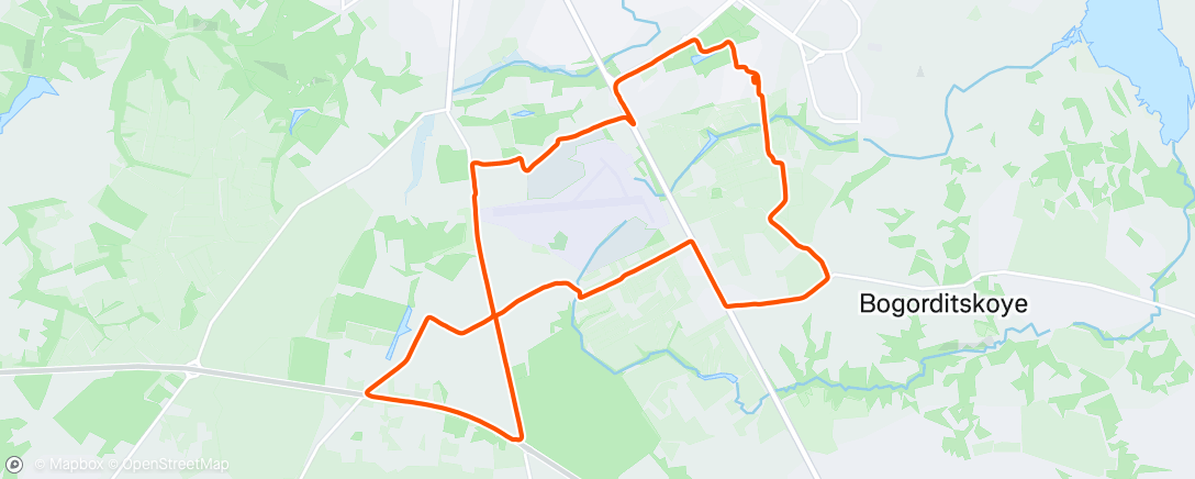 Map of the activity, Утренний забег