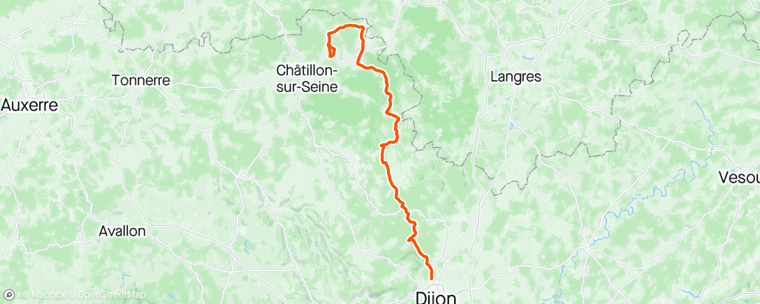 Karte der Aktivität „Classique du Châtillonnais”