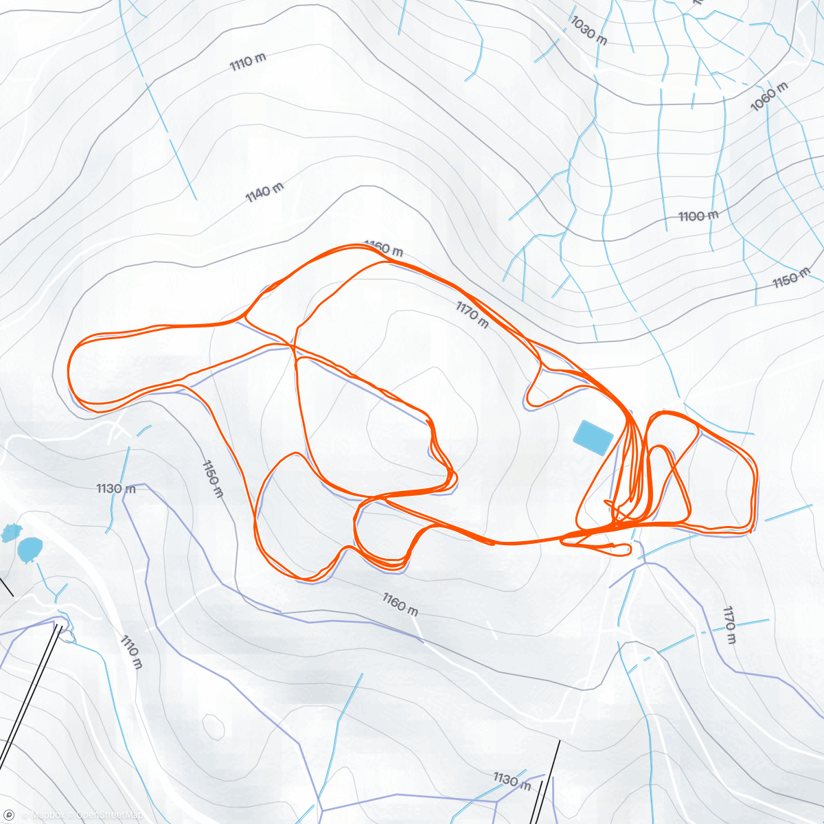 Map of the activity, Ski FT am Nachmittag