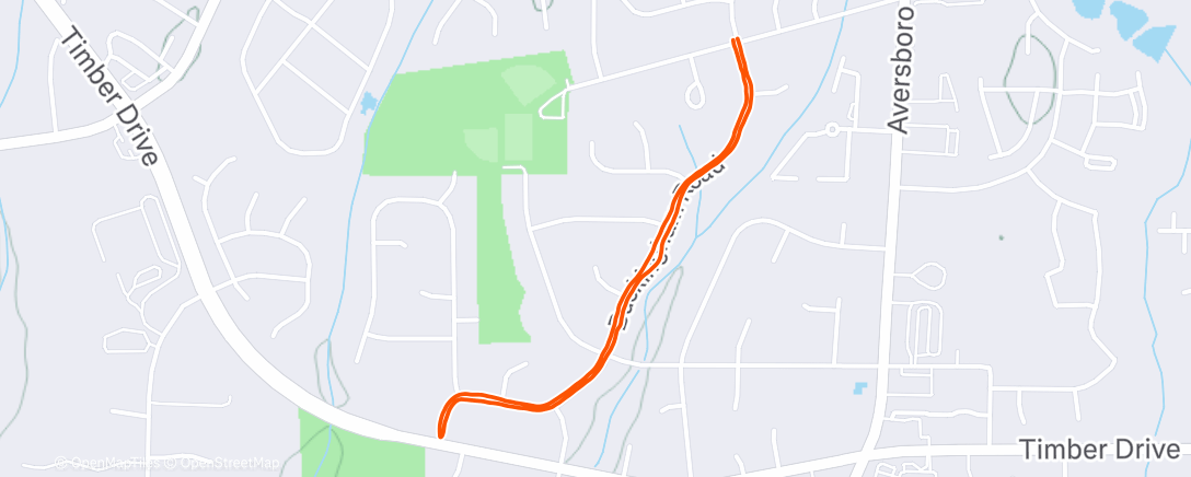 Map of the activity, Lunch Walk