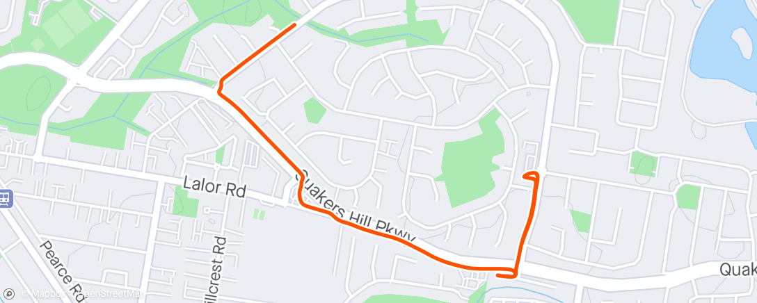 Map of the activity, Morning Walk