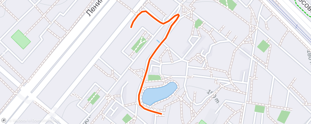 Map of the activity, Вечерний велозаезд
