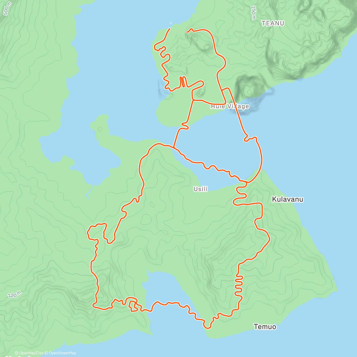 Map of the activity, Zwift - Snowman in Watopia