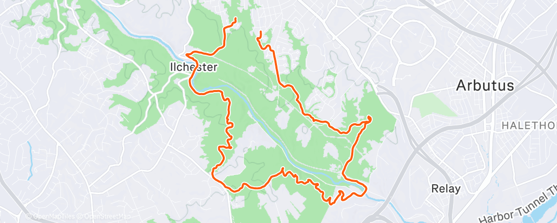 Map of the activity, Morning Ride