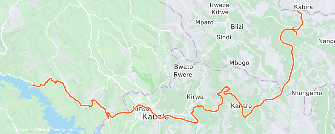 Map of the activity, Lake bunuiunuuuuyi to museum of rural life (hotel satellite)