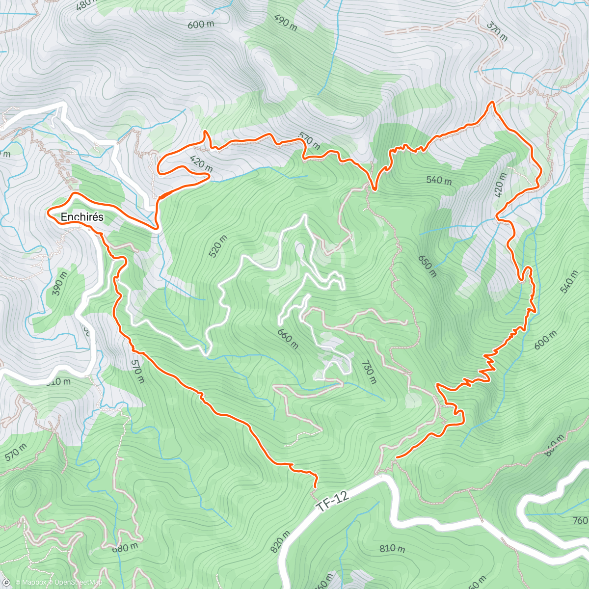 Carte de l'activité Lunch Hike