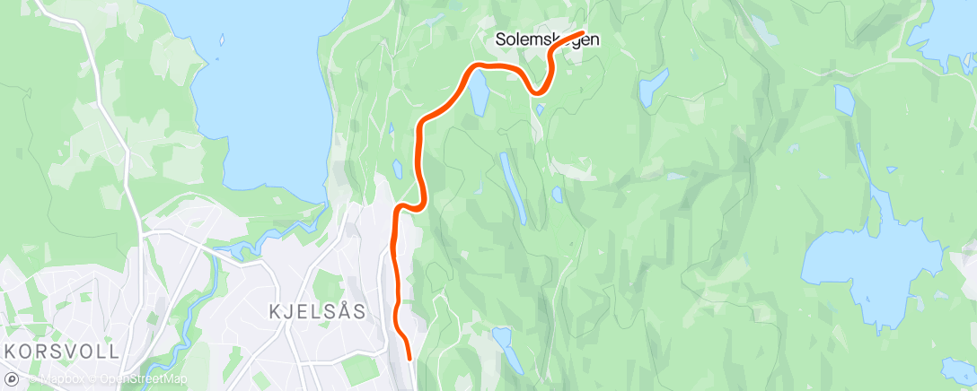 Map of the activity, Påskeaftenmorgentur med fruen