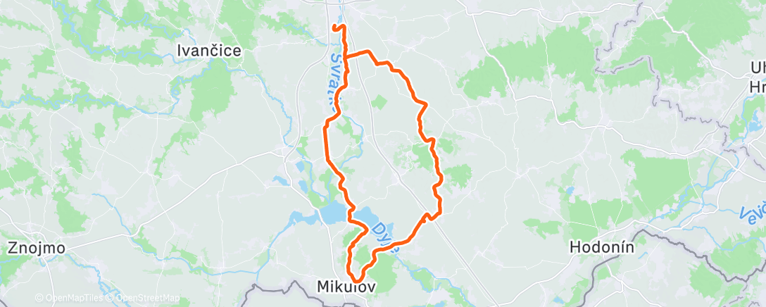 Map of the activity, Mikulov