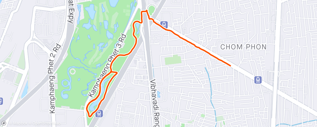 Mapa da atividade, Afternoon Run