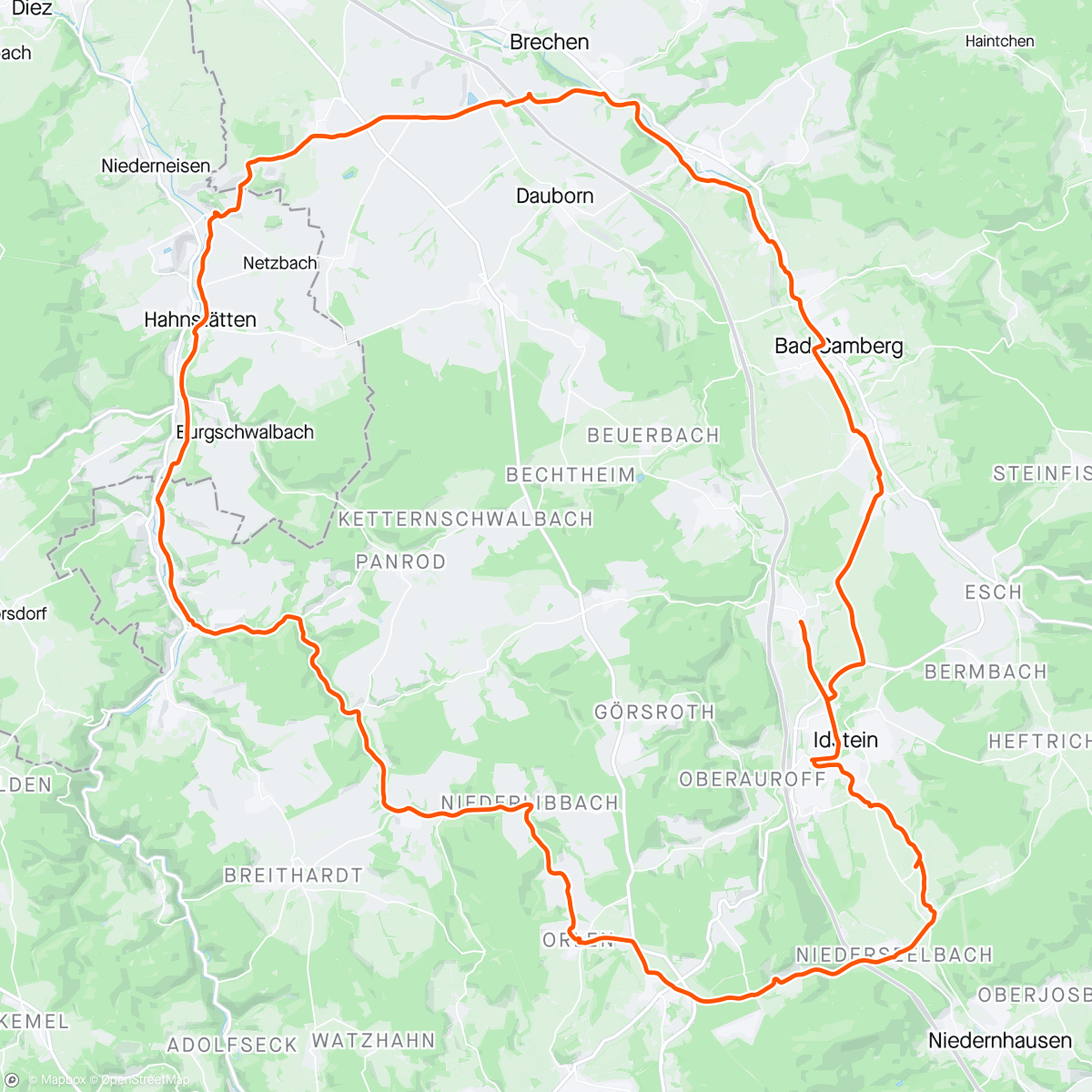 Map of the activity, RSV Idstein Permanente RTF
