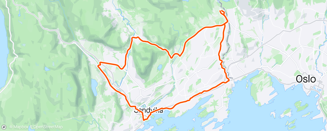Map of the activity, Bærumsrunde i ☀️