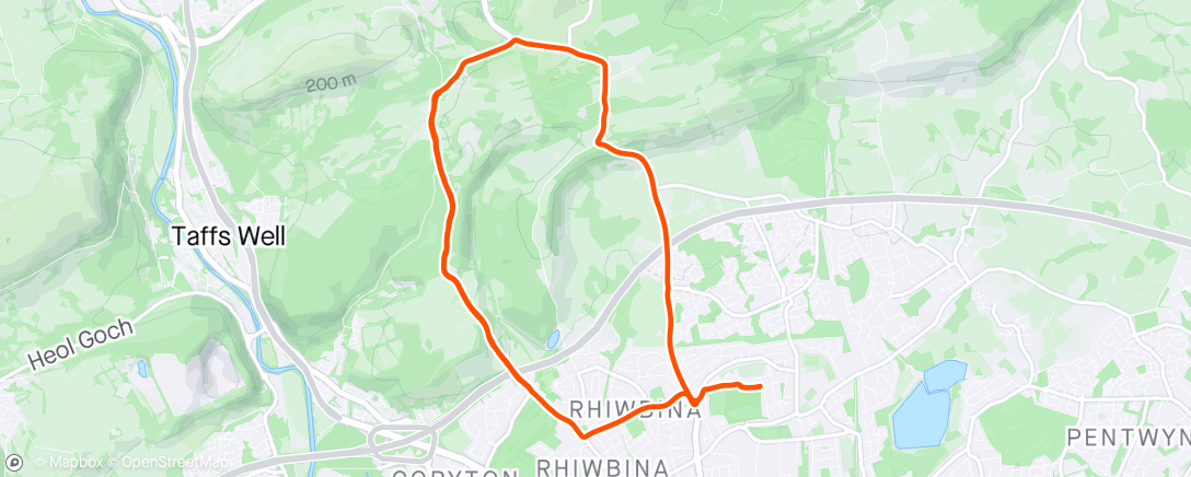 Map of the activity, 3 Rhiwbina repeats