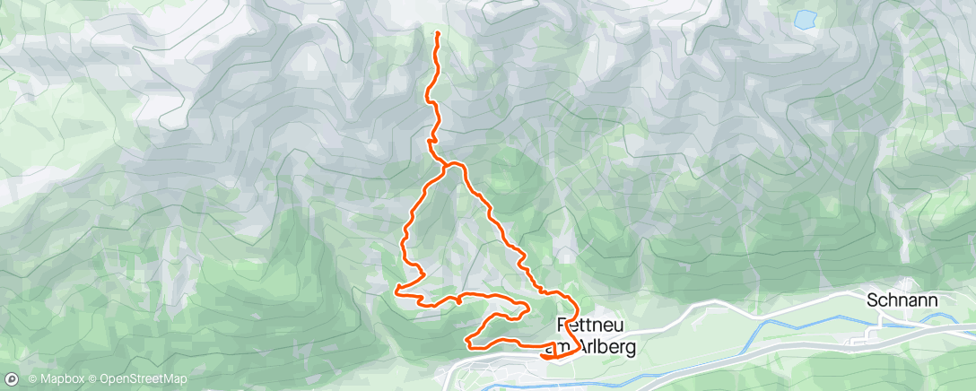 アクティビティ「4. Wanderung Kaiserjochhaus」の地図