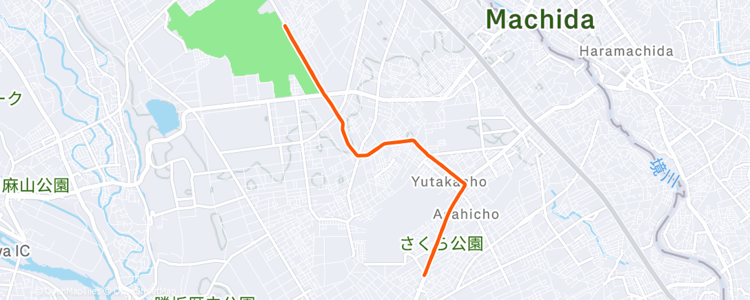 Map of the activity, あけおめラン🏃‍♀️
