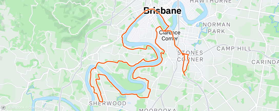 Map of the activity, Morning Ride