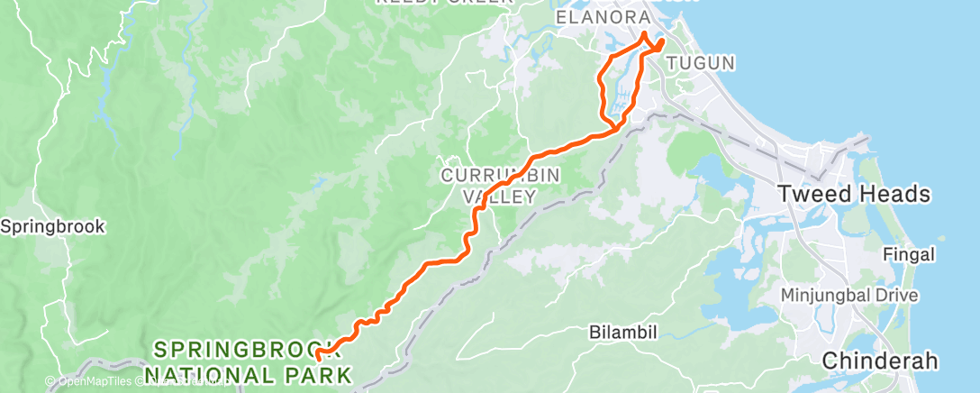 Map of the activity, Morning Ride