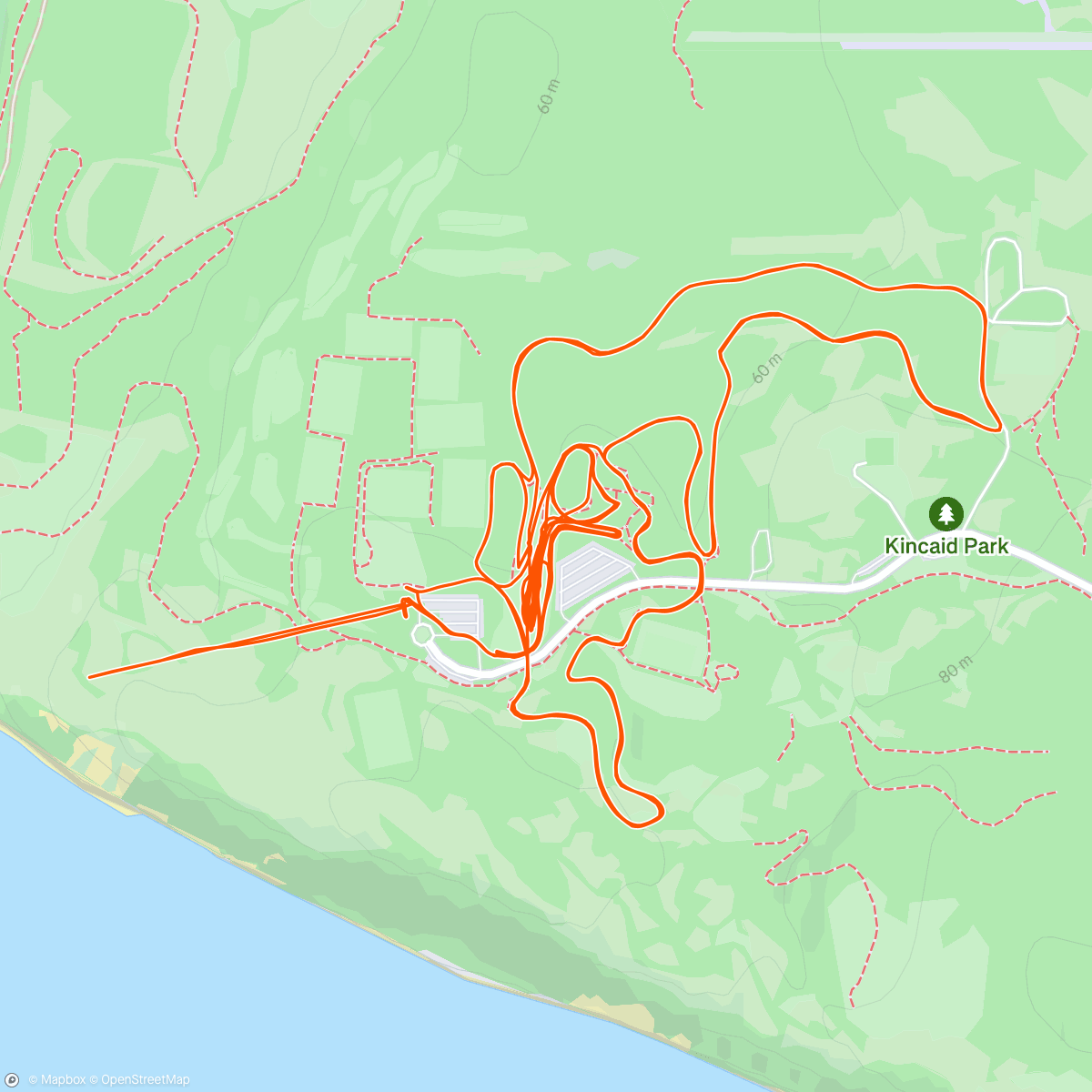 Map of the activity, Skate 10k