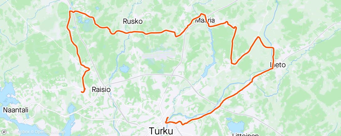 Map of the activity, Kotimatka paras matka