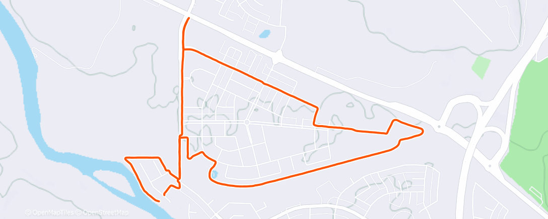 Карта физической активности (Afternoon Run)