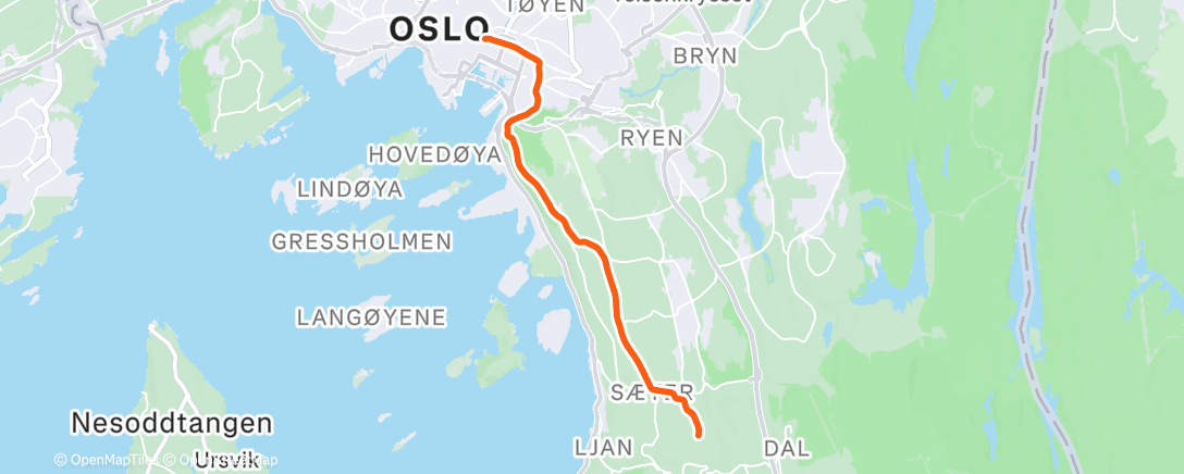 Map of the activity, Oslo #commutemarker.com