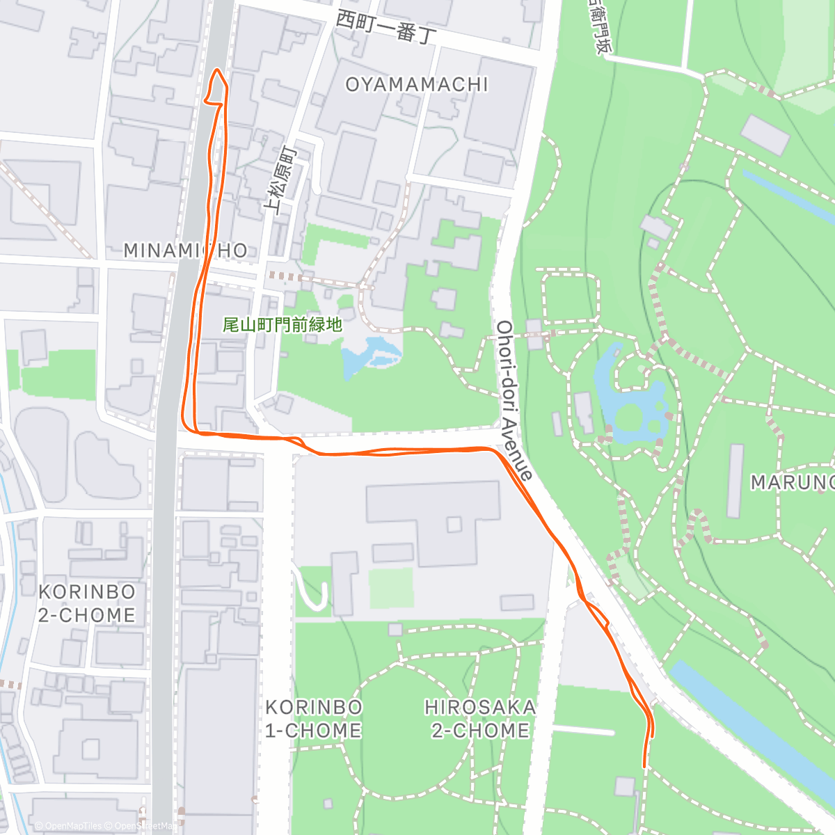 Mapa de la actividad (元旦駅伝ダウン兼応援📣)