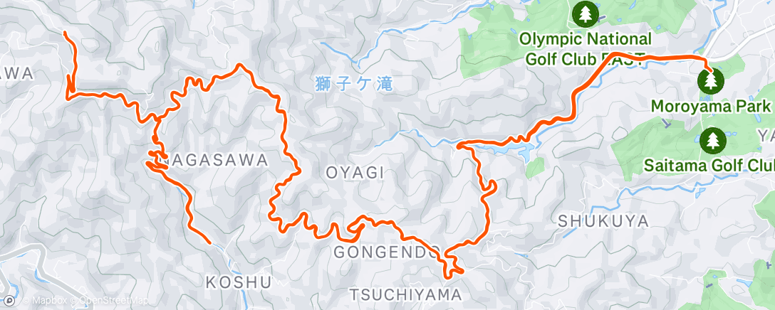Map of the activity, 奥武蔵グリーンライン