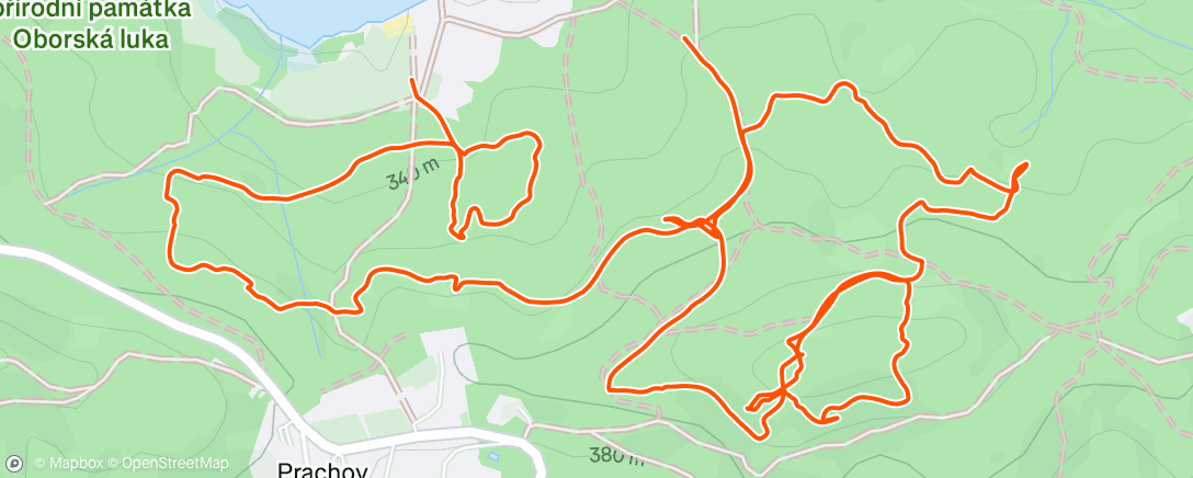 Map of the activity, Morning Trail Run