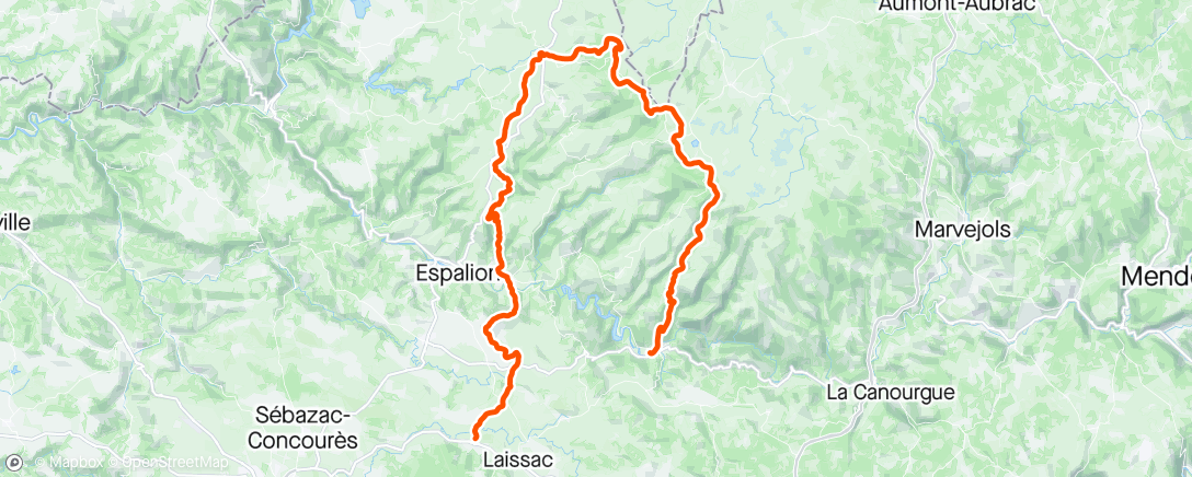 Map of the activity, ☀️ Ultra Trans Aubrac