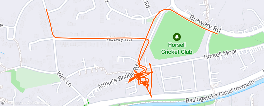 Map of the activity, Stretch Of The Legs Before Circuits