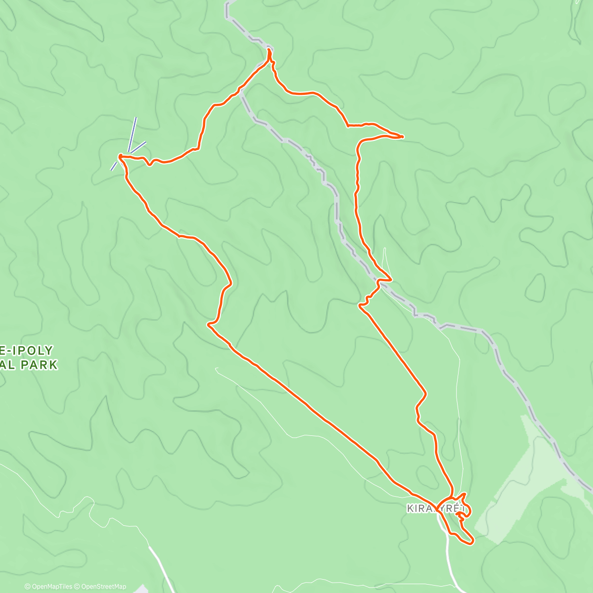 Карта физической активности (Börzsöny Hike)