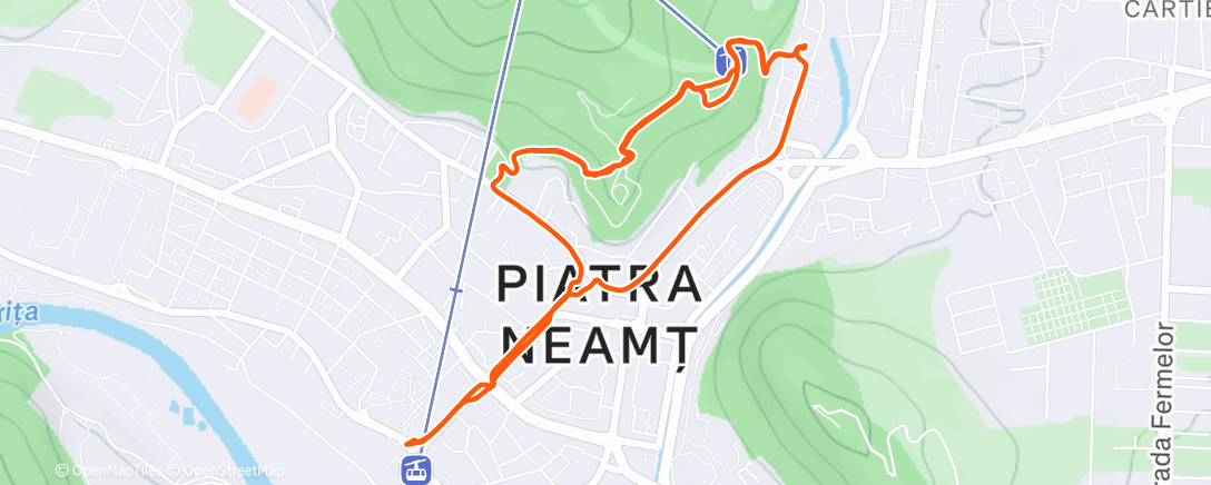 Карта физической активности (Cozla Hike)