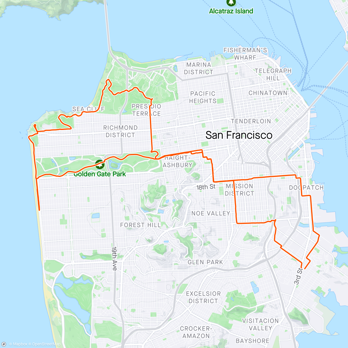 Map of the activity, If they’re gonna put a beautiful city here you might as well bike through it.