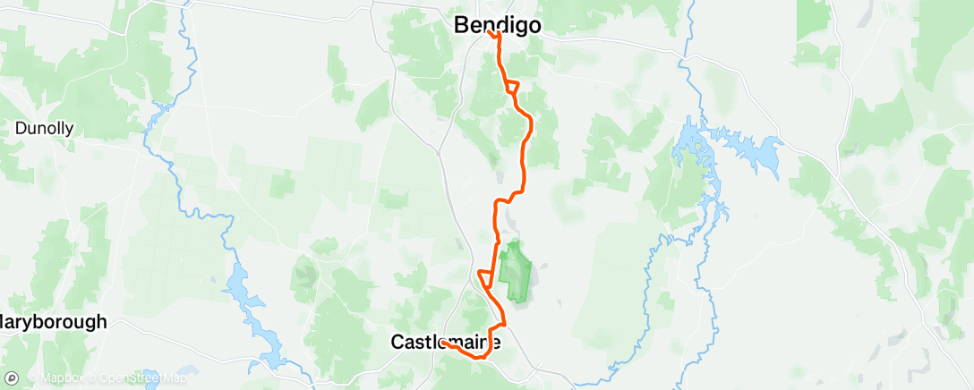 アクティビティ「Typical Bendigo ride I guess 🤷‍♂️」の地図