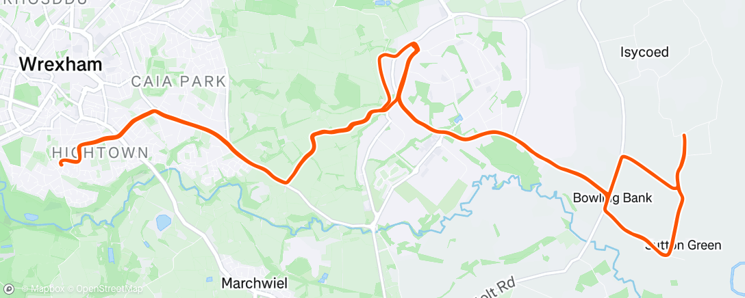 Map of the activity, Morning Run