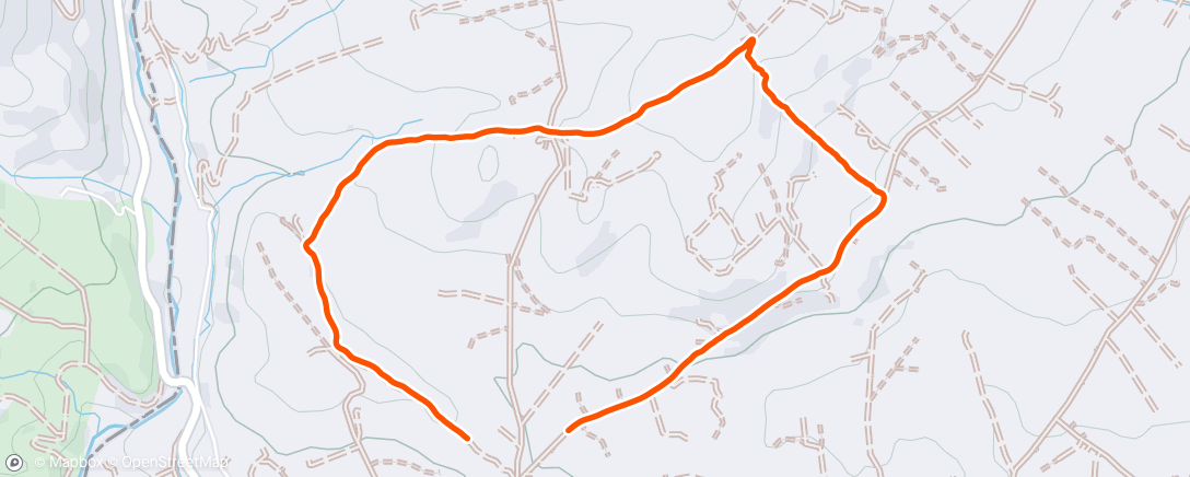 Map of the activity, Evening Run