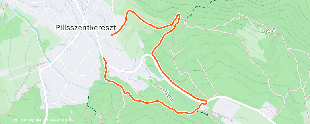 Map of the activity, Lunch Hike