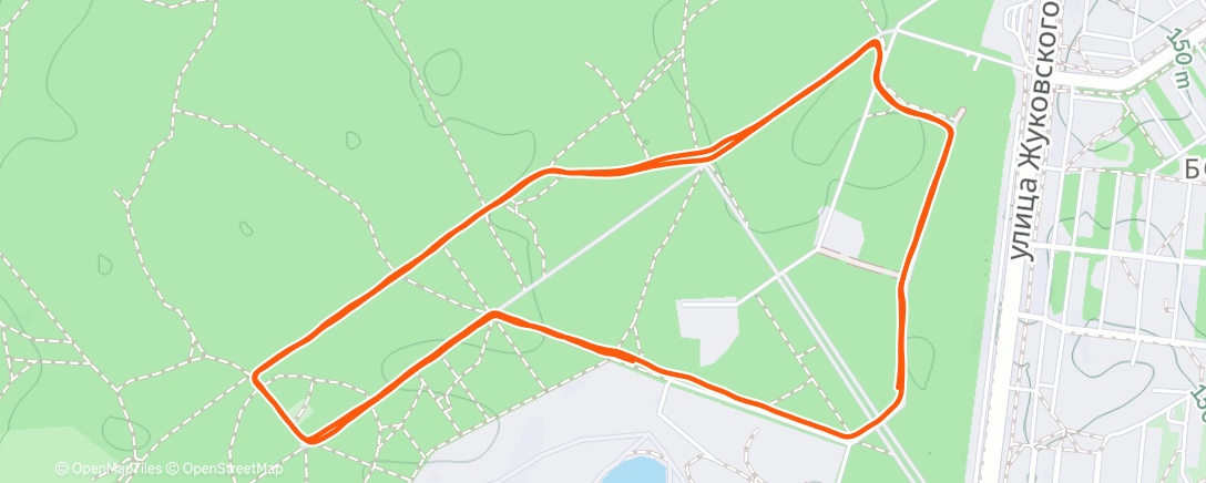 Map of the activity, Morning Trail Run