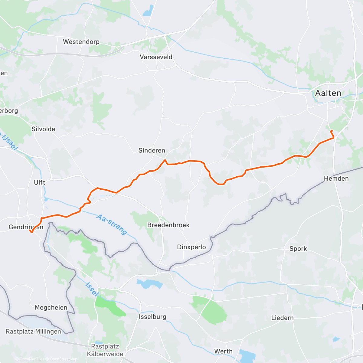 Map of the activity, Terug noar huus