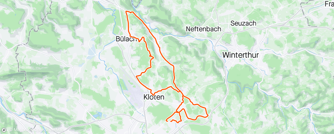 Map of the activity, Road bike mit Werni