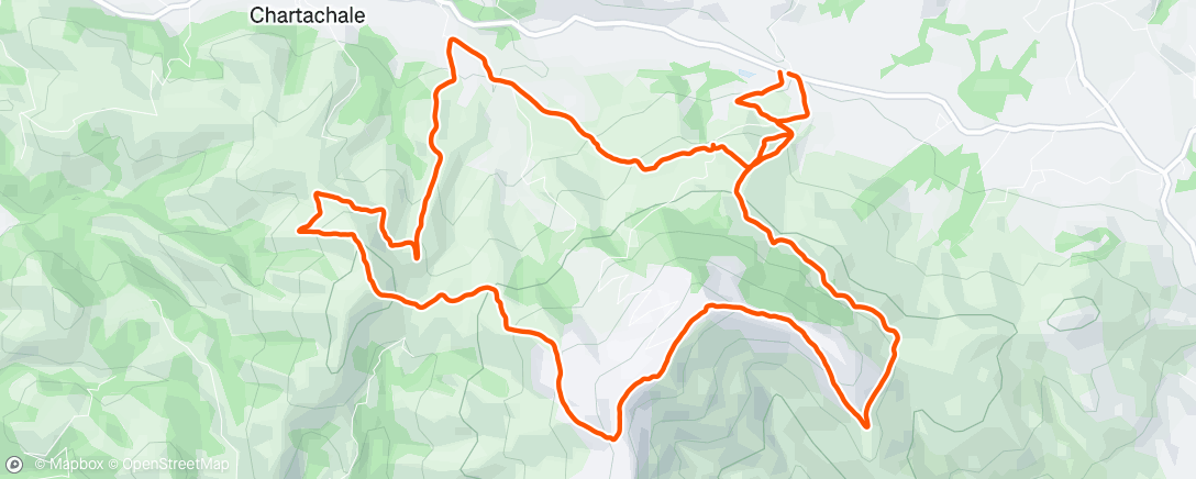 Map of the activity, Hivernale du Baigura