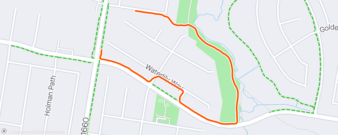 Mapa de la actividad, Caminata por la mañana 