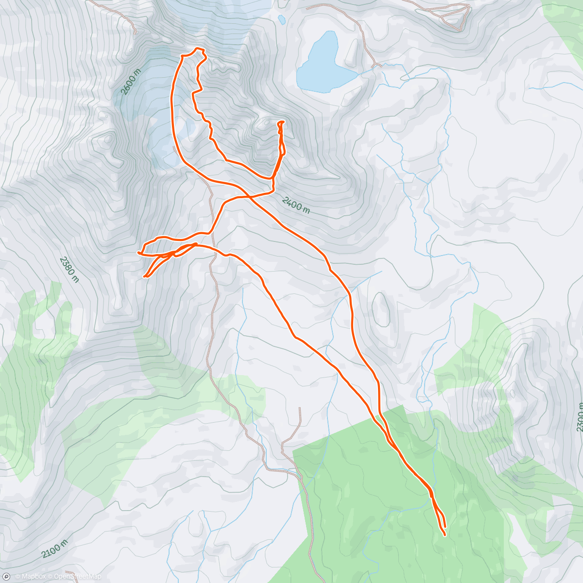 Map of the activity, Morning Backcountry Ski
