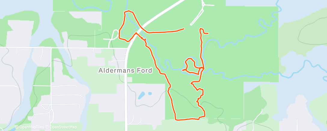 Карта физической активности (Afternoon Hike)