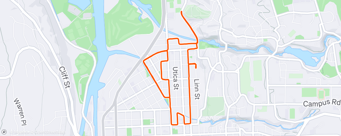 Map of the activity, That’s how it feels like to run in -10 Celsius