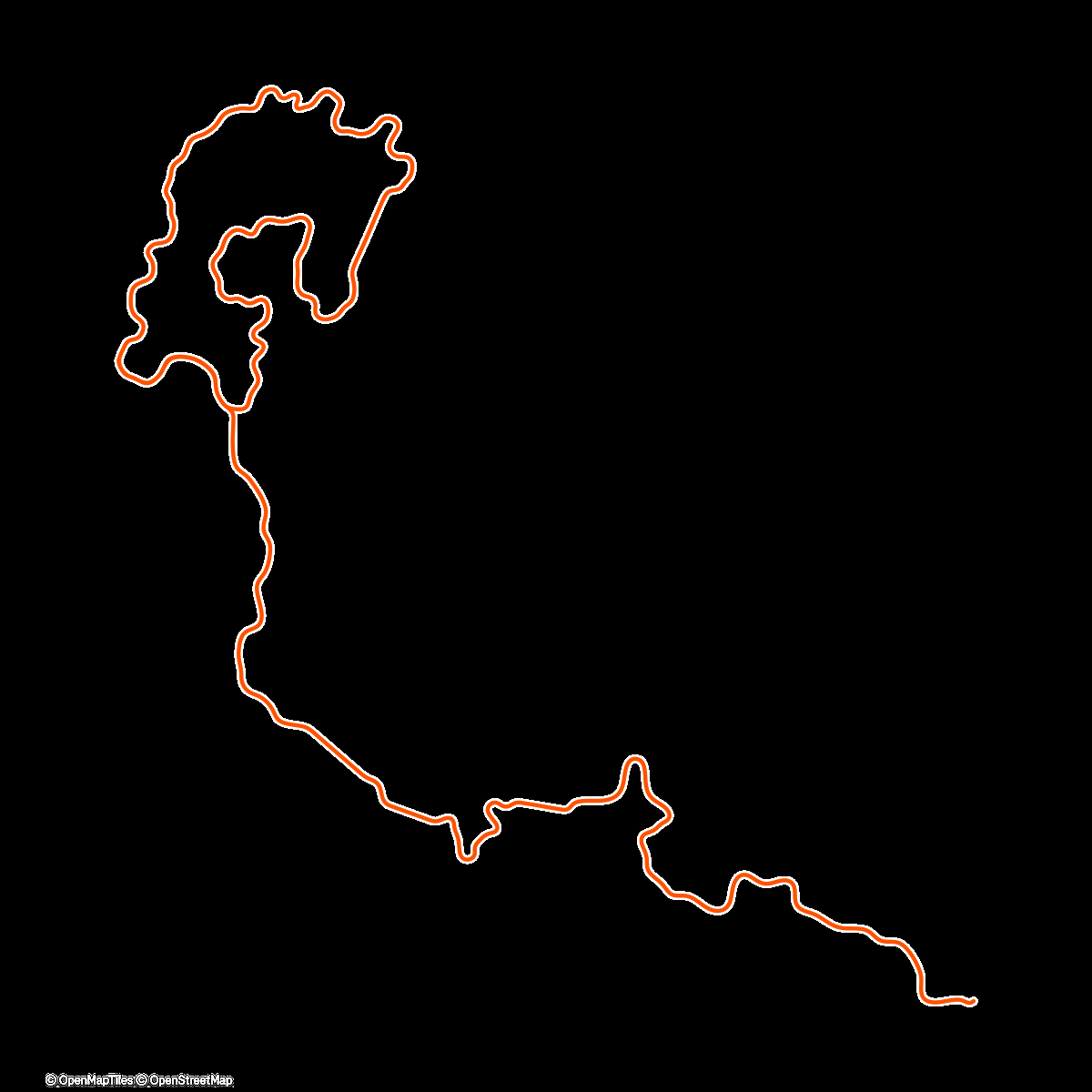 Карта физической активности (Zwift - FTP Ramp Test on Climb Control in Watopia)