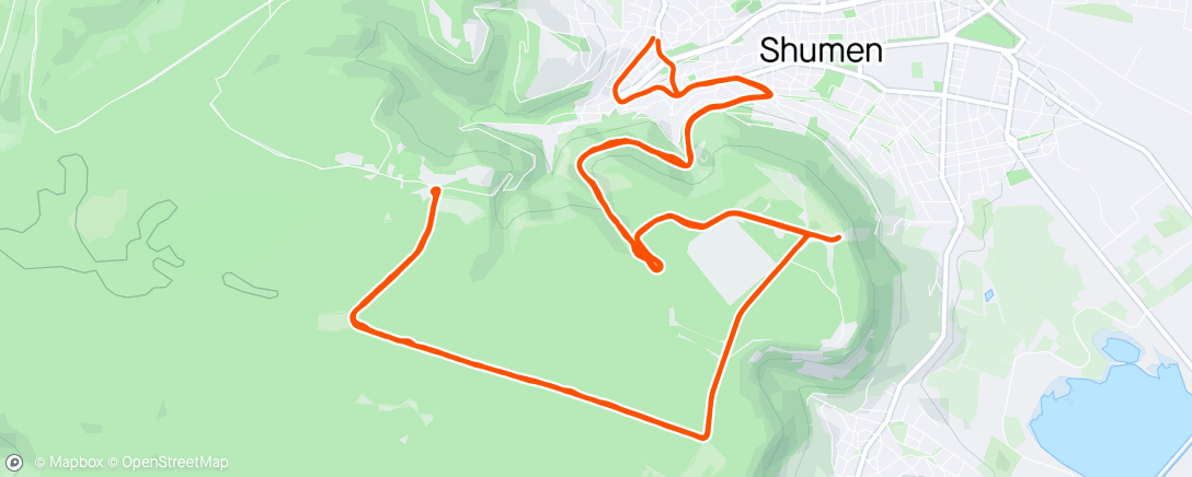 Map of the activity, De Plateau Ride