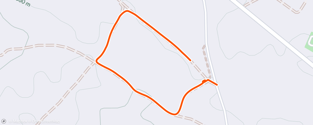 Map of the activity, Caminata de tarde