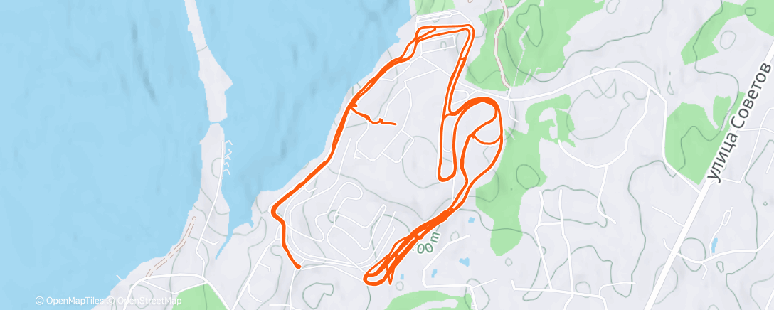 Карта физической активности (Классические лыжи (после полудня))