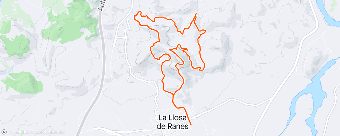 Map of the activity, Trail Llosa de Ranes