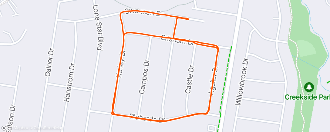 Kaart van de activiteit “2 mile walk”